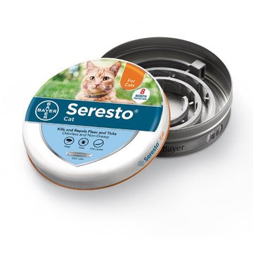 3 Pack Seresto 8 Month Flea and Tick Prevention Collar for Cats