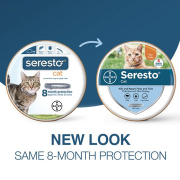 Seresto 8 Month Flea and Tick Prevention Collar for Cats
