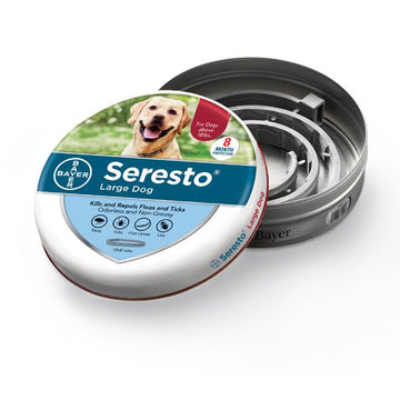 2 Pack Seresto 8 Month Flea and Tick Prevention Collar for Large Dogs, above 18 lbs